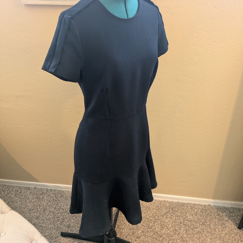 Banana Republic Navy Fit And Flare Dress